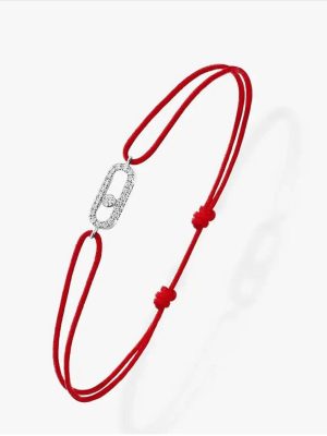 Zirkon Taşlı Messika İp Bileklik