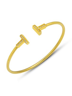 Zirkon Taşlı T Bilezik