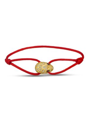 Zirkon Taşlı Yılan İp Bileklik