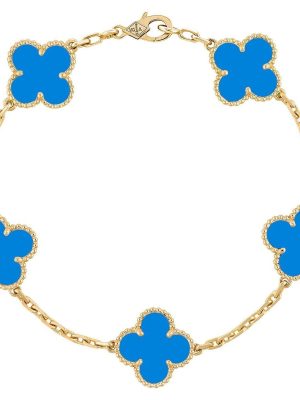 Firuze Taşlı Beşli Yonca Bileklik